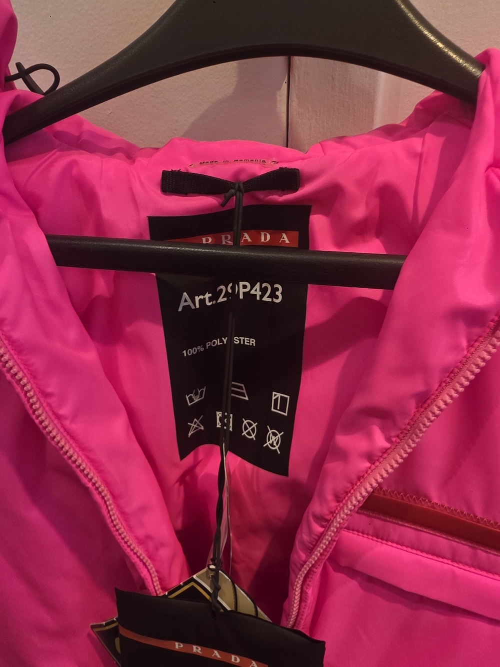 Prada Hot Pink Hooded Ski Coat - Picture 7 of 7